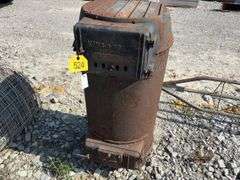 Upright King-O-Heat Wood Burner, no flue included, not rusted out,