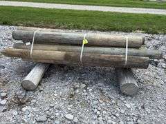 ( 12) 7’ Fence Post Womanized, 6” to 8” diameter,