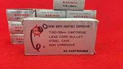 ammo220 Rds+- Norinco 7.62X39
