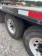 (TITLE) 2002 Load Master Gooseneck Flat Trailer, TITLE, 15’ Deck W/ 10’ Hydraulic Beaver Tail, 25’ Overall Length, Matching Delta LT 235/85/16 Radials 90% Tread, Good Oak Deck, New Spare Tire, Dual Axel W/Singles, Brakes Work, Selling For A Retiring Farmer.