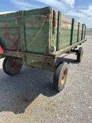John Deere Barge Wagon, Hoist Spring Suspension, Good Wood Wagon Or Hayride Wagon