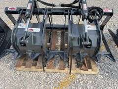Unused Stout  Buckets Brush Grapple, 66-9 Model, (2) Cylinders, skid steer quick attach, AMERICAN MADE