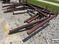 (6) 4”x4” Square Tube Brackets, 10’ long, 6’ tall,