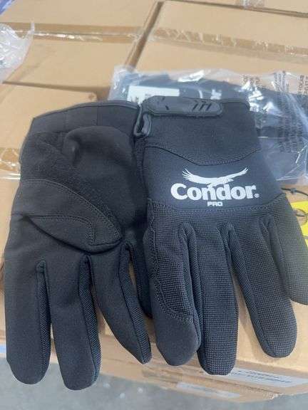 (12) Pair Condor Polyester Mechanics Gloves XL Size