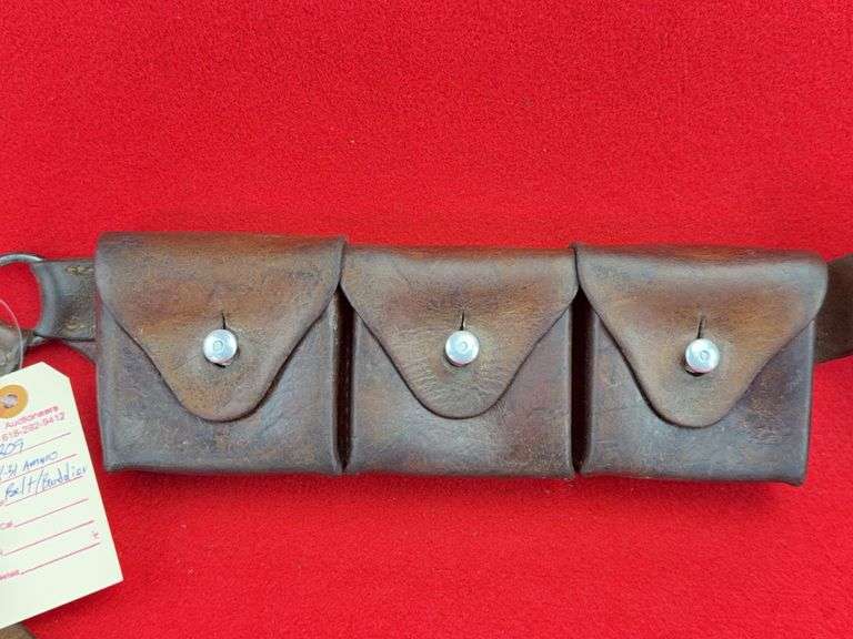 Swiss Army Leather Bandolier For K-31 Charging Clips