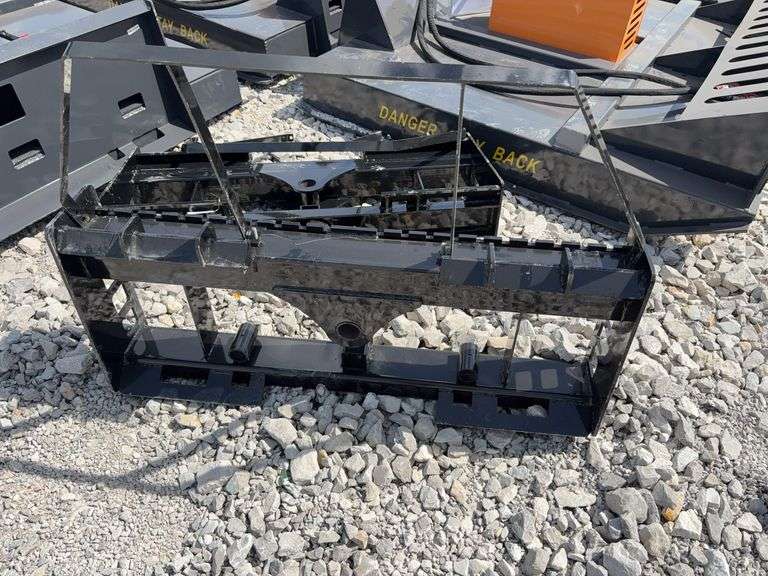 Unused Wuxi Wolverine Skid Steer Quick Attach Pallet Back Frame (Only)  High Back, 1 1-2” receiver Sleeve, Holes for Bolt On Bale Spears,