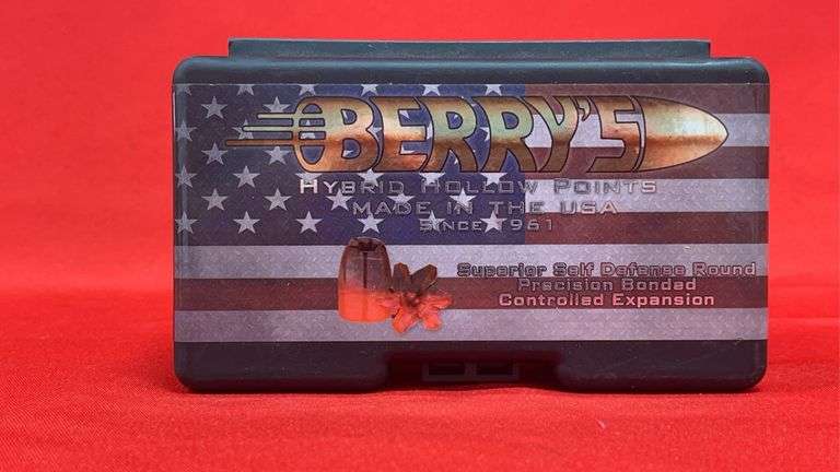 (250) Berry's 9mm 124 Gr Hybrid Hollow Point Bullets