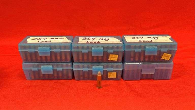 290 Rds 357 Mag Reloaded Ammunition (Sold As Components Only)