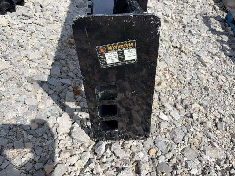 Unused Wuxi Wolverine Skid Steer Quick Attach Pallet Back Frame (Only) 1 1-2” receiver Sleeve, Holes for Bolt On Bale Spears,