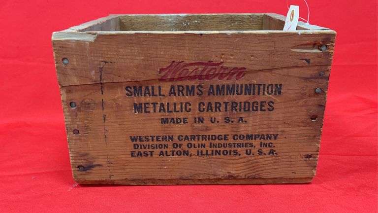 Vintage Western Small Arms Ammo Crate