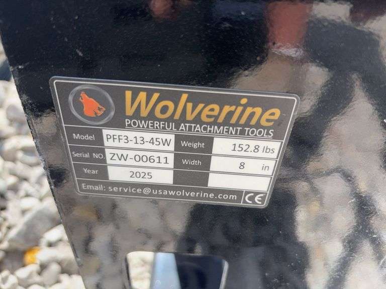 Unused Wuxi Wolverine Skid Steer Quick Attach Pallet Back Frame (Only)  High Back, 1 1-2” receiver Sleeve, Holes for Bolt On Bale Spears,