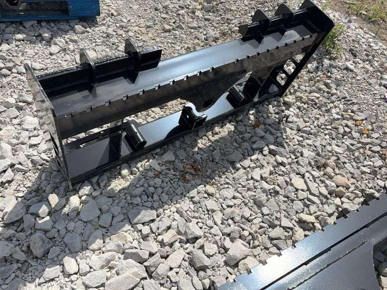 Unused Wuxi Wolverine Skid Steer Quick Attach Pallet Back Frame (Only) 1 1-2” receiver Sleeve, Holes for Bolt On Bale Spears,