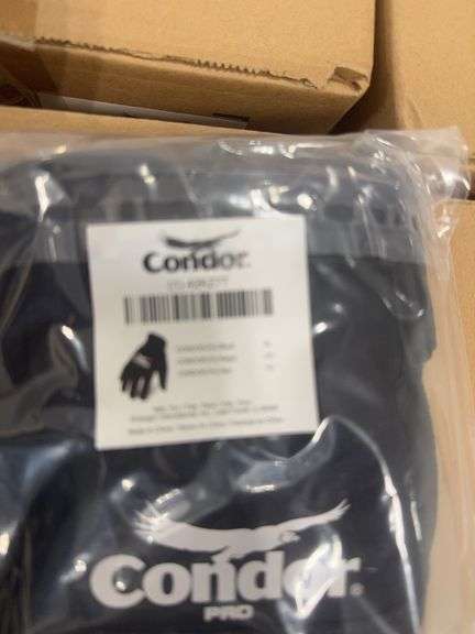 (12) Pair Condor Polyester Mechanics Gloves XL Size