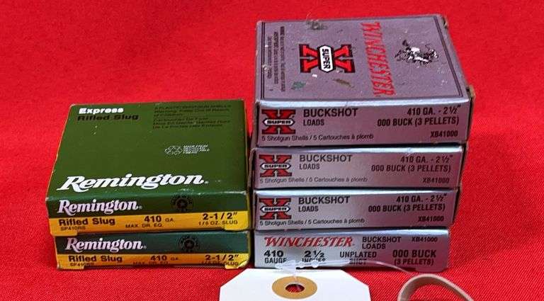 30 Rds 410 2 1/2" 000 Buck And Rifled Slugs