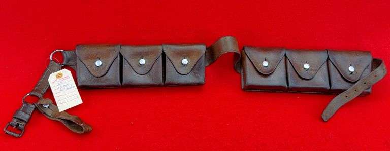 Swiss Army Leather Bandolier For K-31 Charging Clips