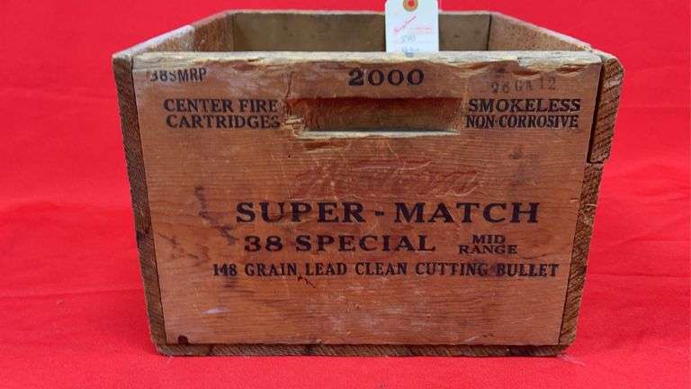 Vintage Western Small Arms Ammo Crate