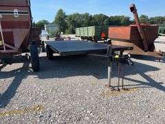 8’ X 20’ Deck Over Trailer, Single Axel Spring Suspension, Good Tires/Rims, 2 5/16” Ball Hitch, Recently Repainted, NO TITLE, Good Jack And Crossmembers.