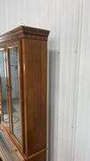 2 Door Glass Front Oak 10 Gun Locking Gun Cabinet (No Shipping On This Item))
