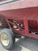 J & M 400 Bushel Gravity Wagon, 10.00 22.5 Truck Tires, Rust Free Heavy Gear, Spring Tongue, Nice Wagon