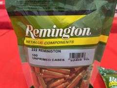 (200) Remington Unprimed 222 Brass Cases