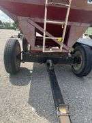 J & M 400 Bushel Gravity Wagon, 10.00 22.5 Truck Tires, Rust Free Heavy Gear, Spring Tongue, Nice Wagon