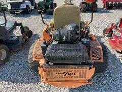 Scag Turf Tiger Zero Turn Mower, Liquid Cooled Kawasaki, 618 Hours, 27 HP, 61” Deck, Starts And Runs.