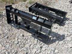 Unused Wuxi Wolverine Skid Steer Quick Attach Pallet Back Frame (Only) 1 1-2” receiver Sleeve, Holes for Bolt On Bale Spears,