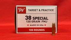 100 RDS Winchester Target & Practice 38 Special 130 Gr FMJ