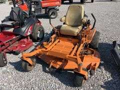 Scag Turf Tiger Zero Turn Mower, Liquid Cooled Kawasaki, 618 Hours, 27 HP, 61” Deck, Starts And Runs.