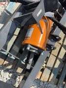 Unused Wuxi Wolverine Skid Steer Attach Auger Drive & Bit, Model # ABB-13-1218R, Hex Shaft, 38” working Depth, Standard Flow Hydraulics, 12” & 18” Bits