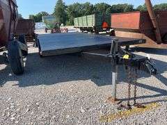 8’ X 20’ Deck Over Trailer, Single Axel Spring Suspension, Good Tires/Rims, 2 5/16” Ball Hitch, Recently Repainted, NO TITLE, Good Jack And Crossmembers.