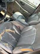 (TITLE) 1999 Chevrolet Blazer,  Touch 4 Wheel Drive, Starts And Runs, AM/FM CD Player, AUX Jack, Cruise Control, Power Steering, Push Button Rear Hatch, Rear Defrost, Leather Front Bucket Seats In Rough Condition, Center Counsel Is Broken, Hood Release Latch In Cab IS Broke, Back Hatch Opens, P235/75R15 Tires Approx 50% Tread, Body in Fair Condition Just Scratches and Losing Clearcoat and Some Minor Dents, 180,202 Miles, Does Have Dead Battery, Signed Title In Hand