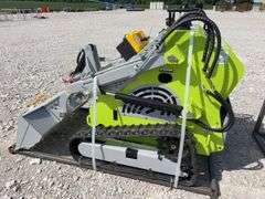 Unused Wuxi Landhero Mini Skid Steer Loader, Model # LDH-T460, 23 HP Gas Engine, Lifting Capacity 840 Lbs, Dumping Height 60”, Rubber Tracks 7” wide, 43” Wide Quick Attach Smooth Bucket, Remote Hydraulics on Loader Arms,