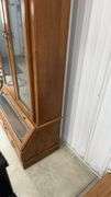 2 Door Glass Front Oak 10 Gun Locking Gun Cabinet (No Shipping On This Item))