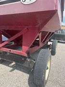 J & M 400 Bushel Gravity Wagon, 10.00 22.5 Truck Tires, Rust Free Heavy Gear, Spring Tongue, Nice Wagon