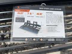 Unused Wuxi Wolverine Skid Steer Land Leveler, Model# LL-12-78W,
