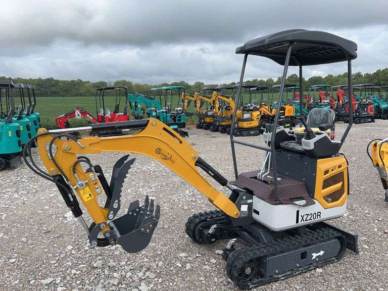 Unused AGT XZ20R Mini Excavator, 16” Bucket With Replaceable Teeth, Hydraulic Thumb, Weighs 2160 lbs, Pilot Controls, Power Shut Off, Gas Engine Unknown HP, Light On Boom, Canopy, 43” Push Blade, 7” Rubber Tracks