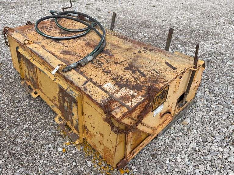 M-B Skid Steer Broom, Owner says it does work, Needs New Brush for it, 2 broken Front Wheels, Quick Attach,