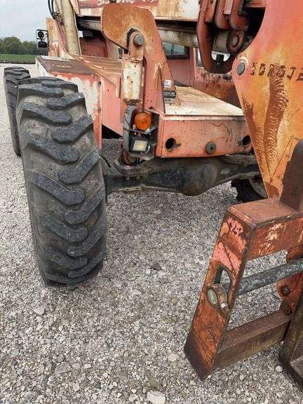 8042 Sky Trak Telehandler, 13:00-24 Industrial Foam Filled Tires (70%), Cummins Engine 1000 Hours, New Engine At 6594 Hrs, 8000# Lift, 42’ Reach, Consigned By A Construction Company, Regular Maintenance Program, S / N T0945L6884