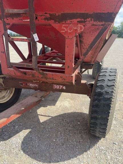 E-Z  Model 300 Gravity Wagon, 9:00-20 Truck Tires, 1074 E-Z Trail Gear, Adjustable Tongue