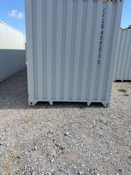 40’ AGT 4 Side Doors and 1 Back Door Container, 40' long x 8' wide,
1 ea. Back Doors measures 102" tall X 92" wide,
4 ea. Side Doors  measures  98" tall X 92" wide,
inside dimension 89” wide,
Tie down anchors on inside of container,
Minor floor scratches on inside, minor wall scratches and dents, 
All doors have weatherstripping, 
1 time use,
Has vents on side walls, 
Container # CFGU4047547