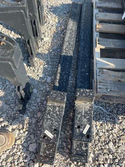 Unused Wolverine Clamp On Bucket Forks, 45” Long, With Spreader