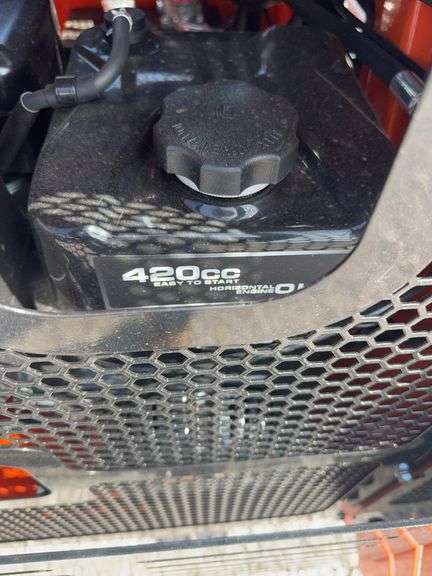 Unused MMS MS36C stand on Mini Skidsteer, 6” Rubber Tracks, 38” Material Bucket