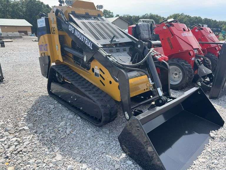 Unused KKT(A) 27 Stand On Loader, 8” H Rubber Tracks, Kubota Diesel Engine D1105, CFG Industrial, 43 1/2” Material Bucket,
