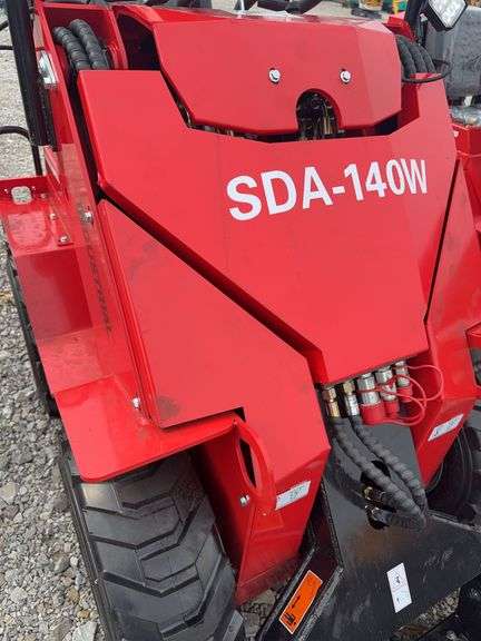 Unused AGT Industrial Wheel Loader, Model SDA-140W, 15 Hp Gas Engine, Quick Tach Material Bucket (43”)