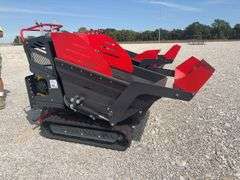AGT Stand On Skid Steer, Mud/ Dump Buggy, 7” Rubber Tracks, 212 CC Gas Motor, 30” Bucket, Model # QHT-500FL