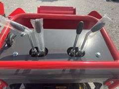 AGT Stand On Skid Steer, Mud/ Dump Buggy, 7” Rubber Tracks, 212 CC Gas Motor, 30” Bucket, Model # QHT-500FL