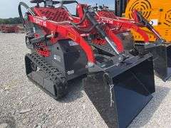 Unused AGT Stand On Skidsteer, Model YSRT14, Gas Engine, 31” Material Bucket, 420 CC Engine.