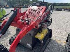 Unused AGT Stand On Skidsteer, Model YSRT14, Gas Engine, 31” Material Bucket, 420 CC Engine.