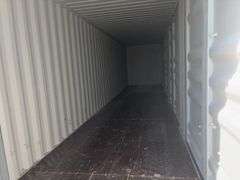 40’ Hanbase 4 Side Doors and 1 Back Door Container, 40' long x 8' wide,1 ea. Back Doors measures 102" tall X 92" wide,4 ea. Side Doors measures 98" tall X 92" wide,inside dimension 89” wide,Tie down anchors on inside of container,Minor floor scratches on inside, minor wall scratches and dents, All doors have weatherstripping, 1 time use,Has vents on side walls, Container # YLEU 251247 8, color charcoal,